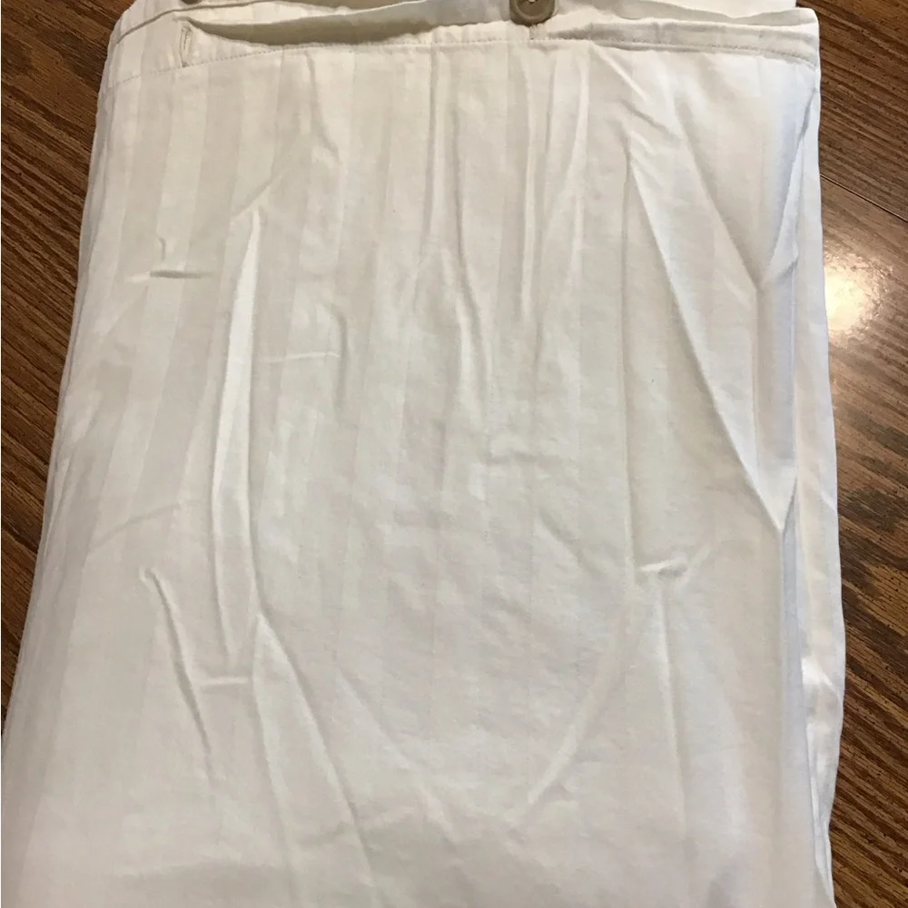 Cream colored Duvet Cover with wooden buttons full of/ queen 96x76 100% cotton